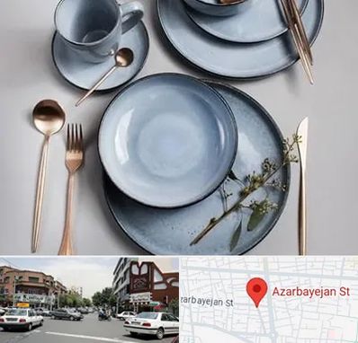 فروش ظروف سرامیکی در خیابان آذربایجان