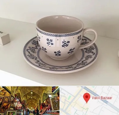 فروش ظروف لعابی در بازار وکیل شیراز