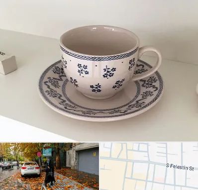 فروش ظروف لعابی در خیابان فلسطین