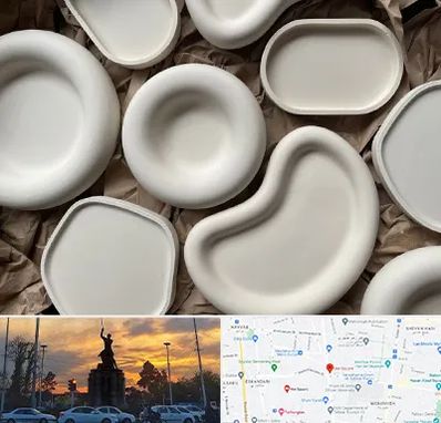 فروش ظروف سفالی در میدان حر 