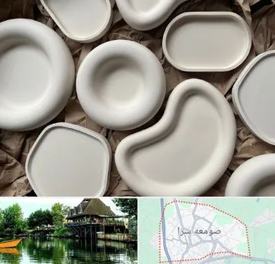 فروش ظروف سفالی در صومعه سرا