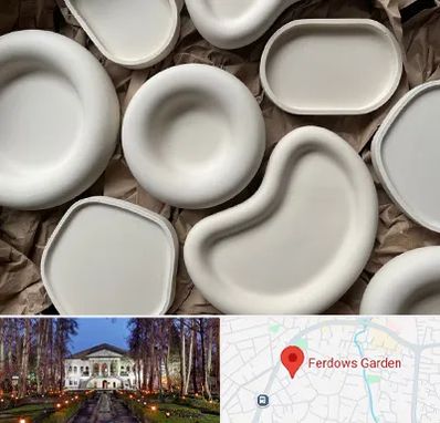 فروش ظروف سفالی در باغ فردوس