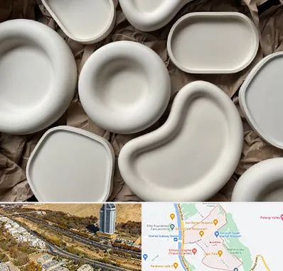 فروش ظروف سفالی در خیابان نیایش شیراز 