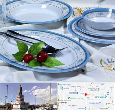 فروش ظروف ملامین در کارگر جنوبی 