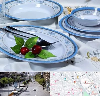 فروش ظروف ملامین در خیابان زند شیراز 