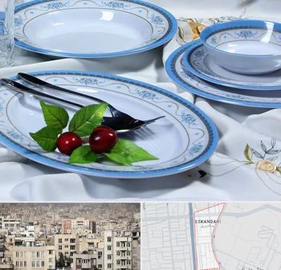 فروش ظروف ملامین در اسکندری