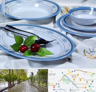 فروش ظروف ملامین در خیابان ارم شیراز 