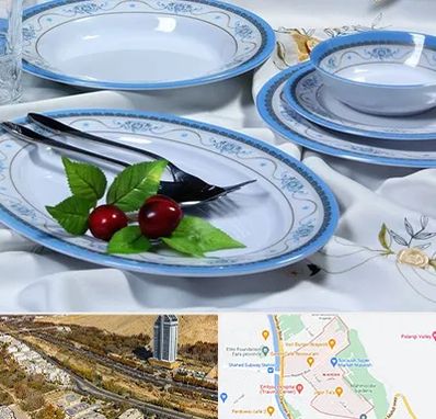 فروش ظروف ملامین در خیابان نیایش شیراز 