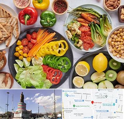 فروشگاه محصولات وگان در کارگر جنوبی 