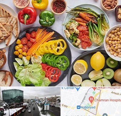 فروشگاه محصولات وگان در اقدسیه 