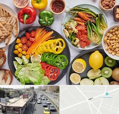 فروشگاه محصولات وگان در خیابان دماوند