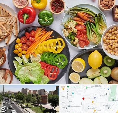 فروشگاه محصولات وگان در شهرک آزمایش 