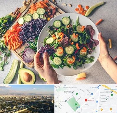 فروشگاه محصولات گیاهی در هنگام 