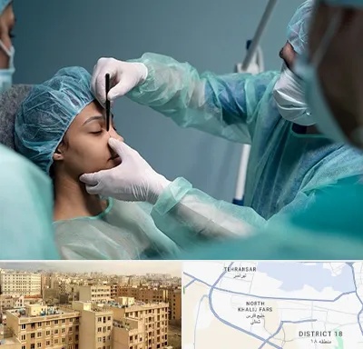 عمل بینی ارزان در جنوب غرب تهران