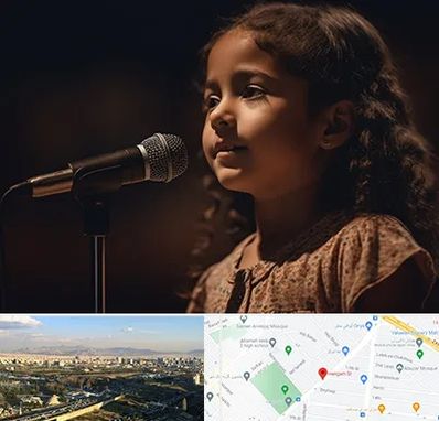 آموزشگاه خوانندگی کودکان در هنگام 