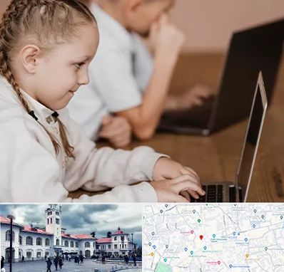 کلاس برنامه نویسی کودکان در میدان شهرداری رشت 