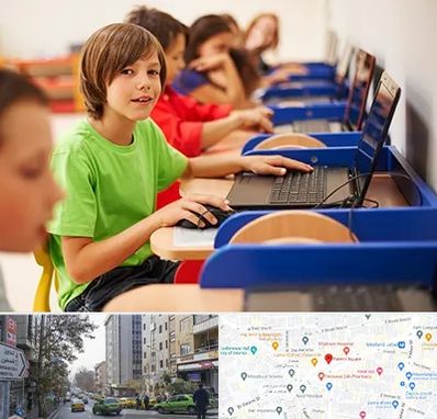 کلاس کامپیوتر کودکان در فاطمی 