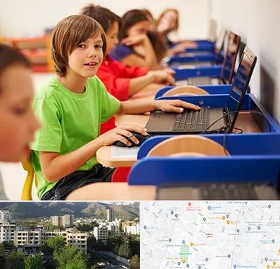 کلاس کامپیوتر کودکان در دیباجی 