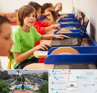 کلاس کامپیوتر کودکان در بهارستان 