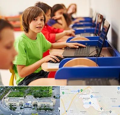 کلاس کامپیوتر کودکان در نسیم شهر