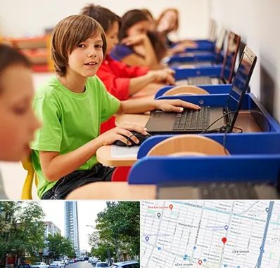 کلاس کامپیوتر کودکان در امامت مشهد 