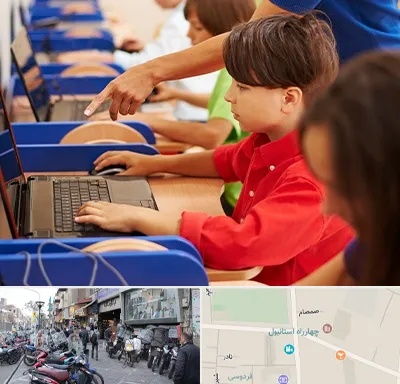 کلاس رباتیک کودکان در چهارراه استانبول