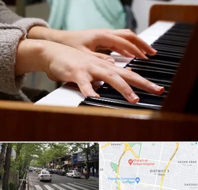 آموزشگاه پیانو در ظفر