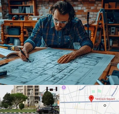 آموزشگاه معماری در میدان فردوسی تهران