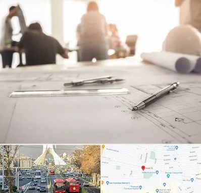 آموزشگاه نقشه کشی ساختمان در خیابان آزادی 