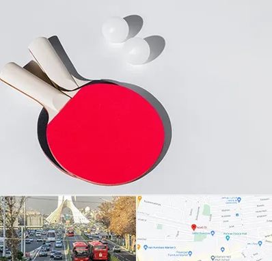 باشگاه پینگ پنگ در خیابان آزادی 