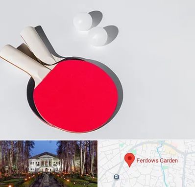 باشگاه پینگ پنگ در باغ فردوس