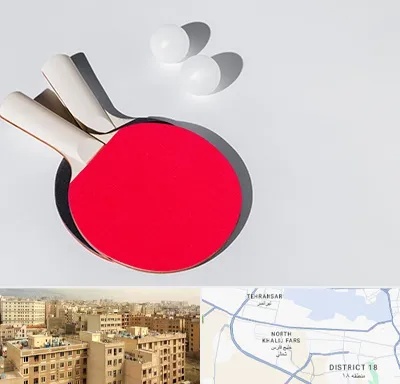 باشگاه پینگ پنگ در جنوب غرب تهران