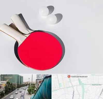 باشگاه پینگ پنگ در بلوار فرحزادی