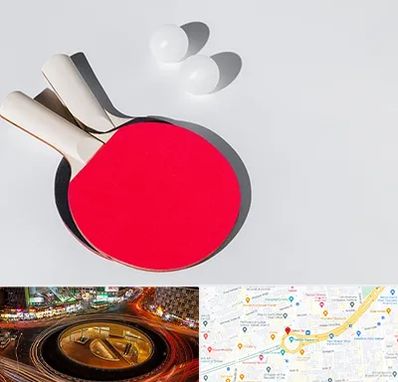 باشگاه پینگ پنگ در میدان ولیعصر 