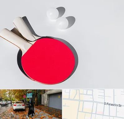 باشگاه پینگ پنگ در خیابان فلسطین