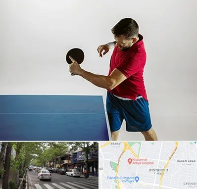 سالن تنیس روی میز در ظفر 