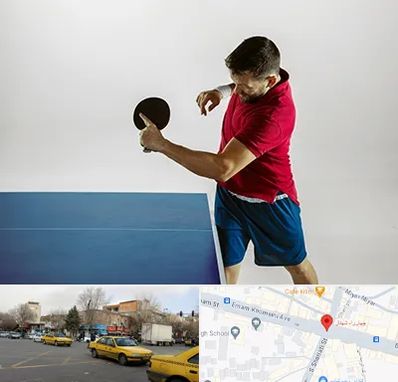 سالن تنیس روی میز در شهناز تبریز