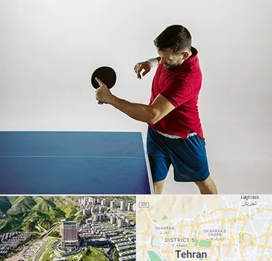 سالن تنیس روی میز در شمال تهران 