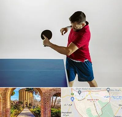 سالن تنیس روی میز در شهر ری