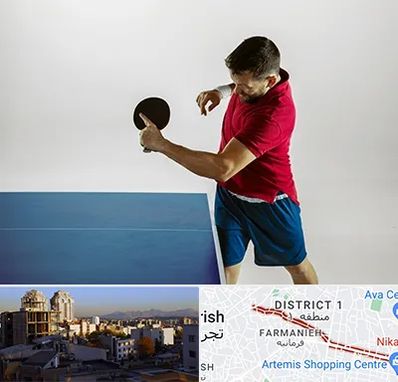 سالن تنیس روی میز در فرمانیه 