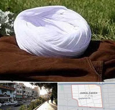 فروش لباس روحانیت در خیابان جمالزاده