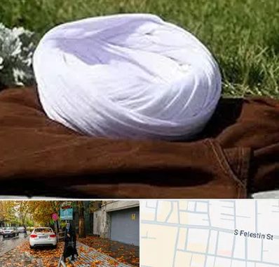 فروش لباس روحانیت در خیابان فلسطین