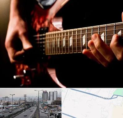 آموزشگاه گیتار الکتریکی در بلوار ارتش