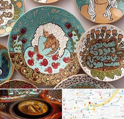 آموزش نقاشی زیر لعابی در میدان ولیعصر 