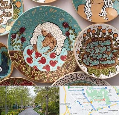 آموزش نقاشی زیر لعابی در قدوسی غربی شیراز 