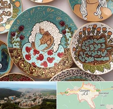 آموزش نقاشی زیر لعابی در گرگان