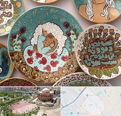 آموزش نقاشی زیر لعابی در گلستان اسلامشهر