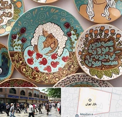 آموزش نقاشی زیر لعابی در بازار تهران