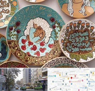 آموزش نقاشی زیر لعابی در فاطمی 