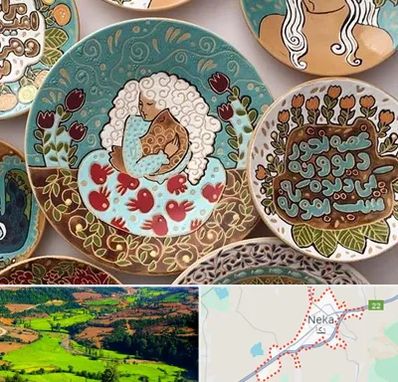 آموزش نقاشی زیر لعابی در نکا